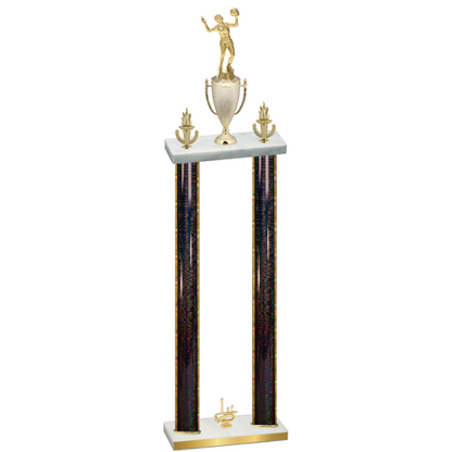Double Black Glacier First Place Volleyball Trophy