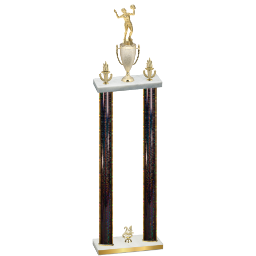 Double Black Glacier Year Volleyball Trophy