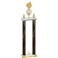 Double Black Glacier Third Place Volleyball Trophy