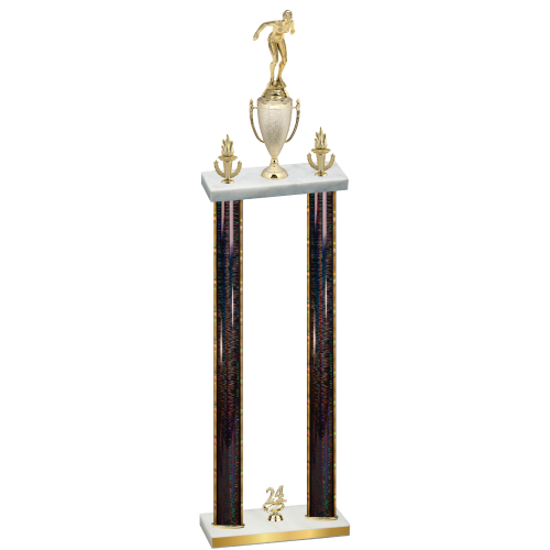 Double Black Glacier Year Tennis Trophy