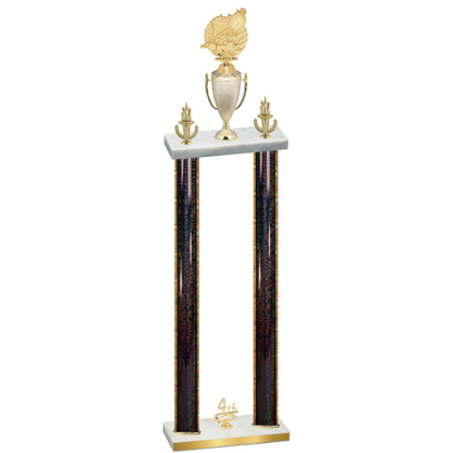 Double Black Glacier Fourth Place Swimming Trophy