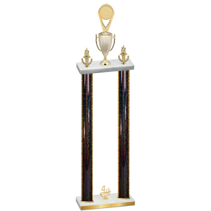 Double Black Glacier Fourth Place Insert Trophy