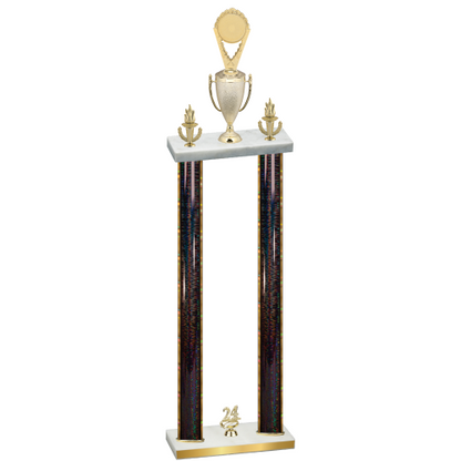 Double Black Glacier Year Insert Trophy