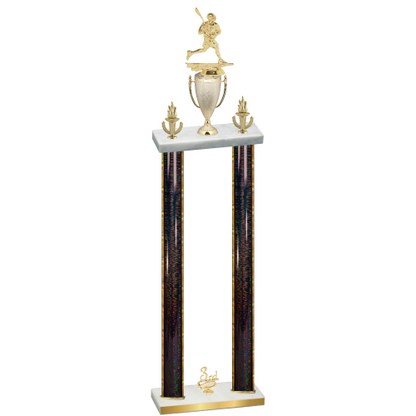 Double Black Glacier Third Place Lacrosse Trophy