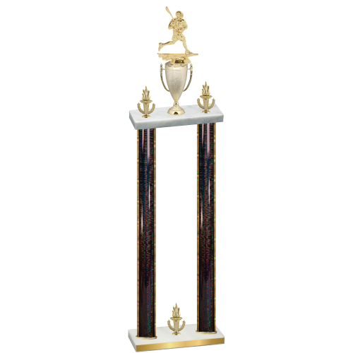 Double Black Glacier Victory Lacrosse Trophy