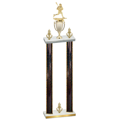 Double Black Glacier Victory Lacrosse Trophy