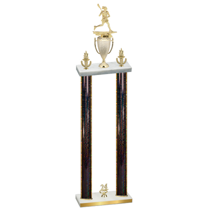 Double Black Glacier Year Lacrosse Trophy