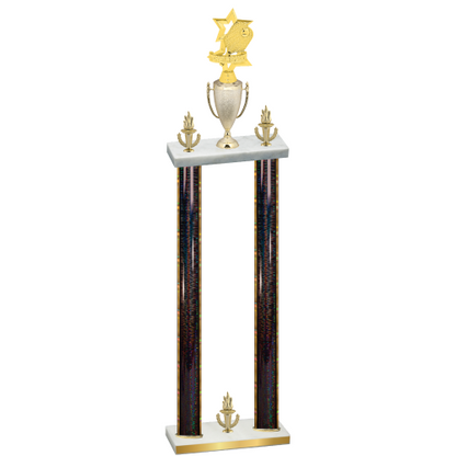 Double Black Glacier Victory Pickleball Trophy