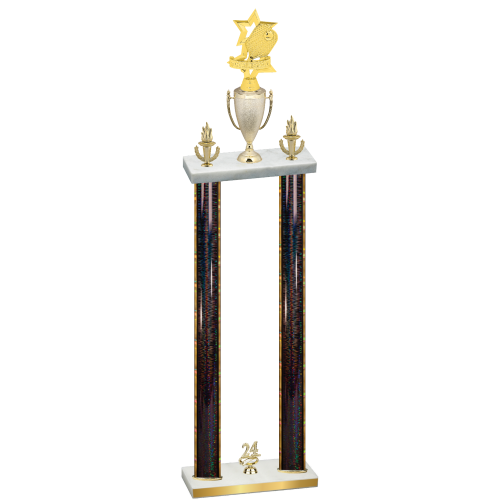 Double Black Glacier Year Pickleball Trophy