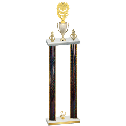 Double Black Glacier Second Place Pickleball Trophy