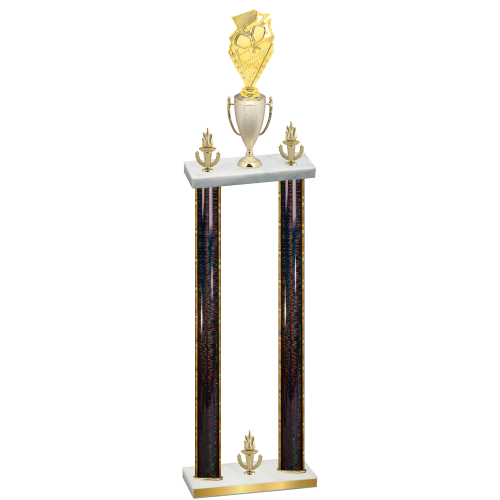 Double Black Glacier Victory Pickleball Trophy