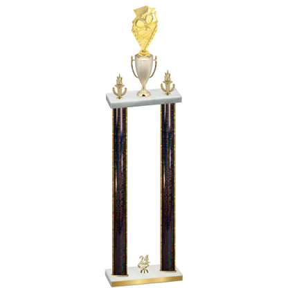 Double Black Glacier Year Pickleball Trophy