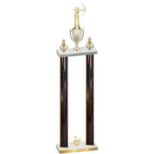 Double Black Glacier Second Place Archery Trophy