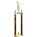 Double Black Glacier Victory Basketball Trophy