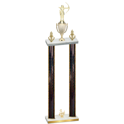 Double Black Glacier Third Place Archery Trophy