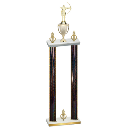 Double Black Glacier Victory Archery Trophy