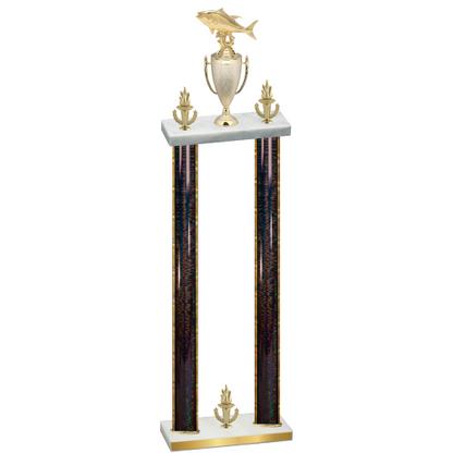 Double Black Glacier Victory Fishing Trophy