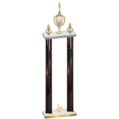 Double Black Glacier Fourth Place Chess Trophy