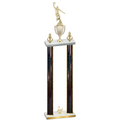 Double Black Glacier Second Place Basketball Trophy