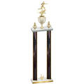 Double Black Glacier Second Place Flag Football Trophy