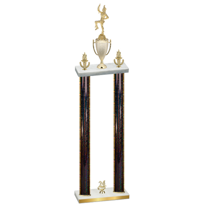 Double Black Glacier Year Majorette Trophy