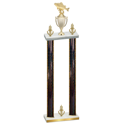 Double Black Glacier Victory Fishing Trophy