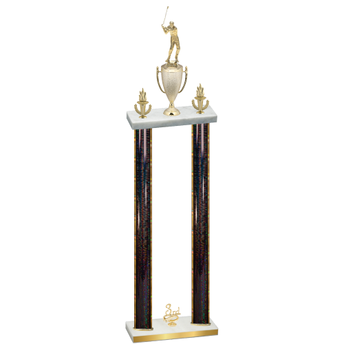 Double Black Glacier Third Place Golf Trophy