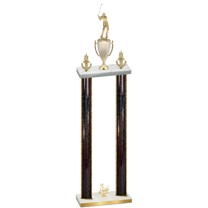 Double Black Glacier Third Place Golf Trophy