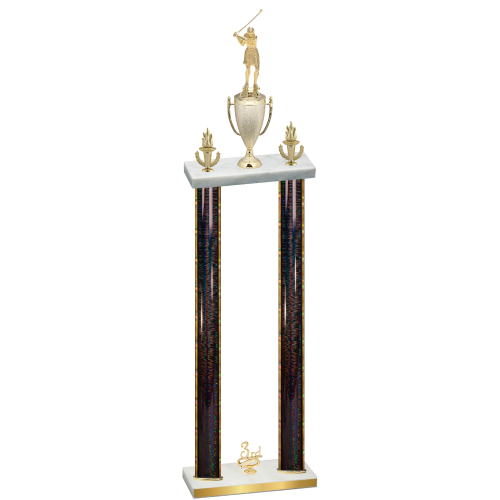 Double Black Glacier Third Place Golf Trophy