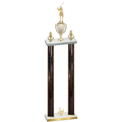 Double Black Glacier Third Place Golf Trophy