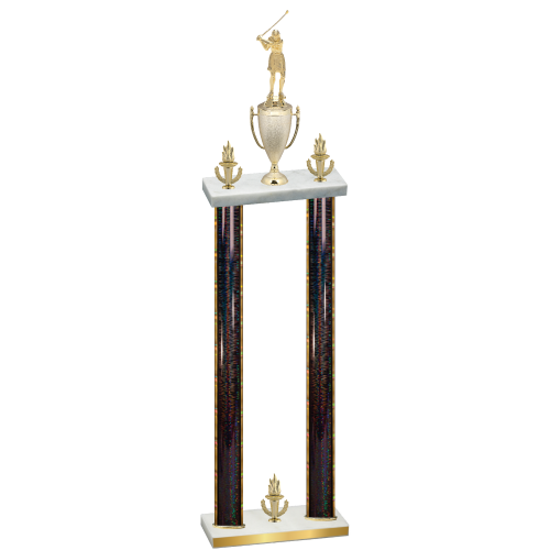 Double Black Glacier Victory Golf Trophy