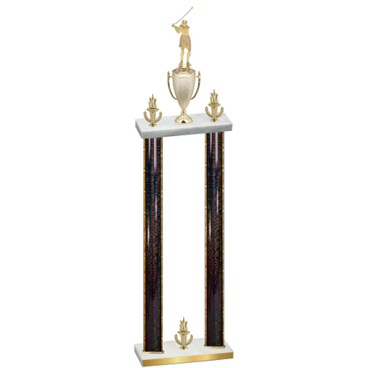 Double Black Glacier Victory Golf Trophy