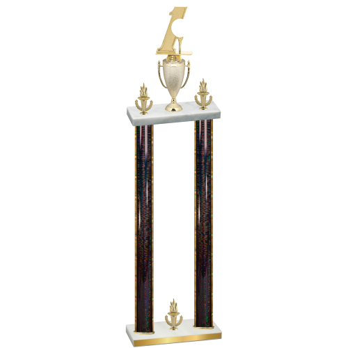 Double Black Glacier Victory Golf Trophy