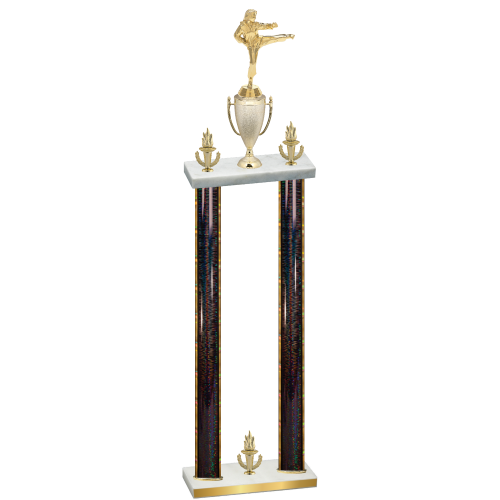 Double Black Glacier Victory Karate Trophy