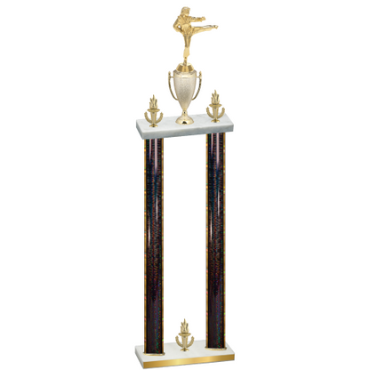 Double Black Glacier Victory Karate Trophy