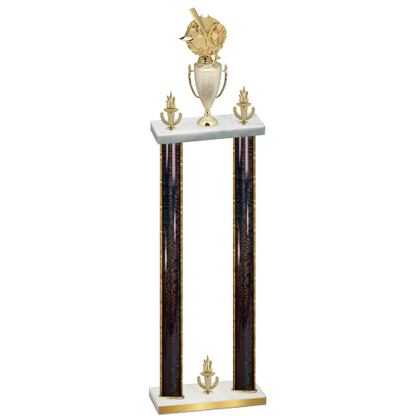 Double Black Glacier Victory Baseball Trophy