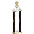 Double Black Glacier Year Baseball Trophy