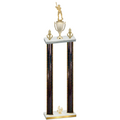 Double Black Glacier Fourth Place Baseball Trophy