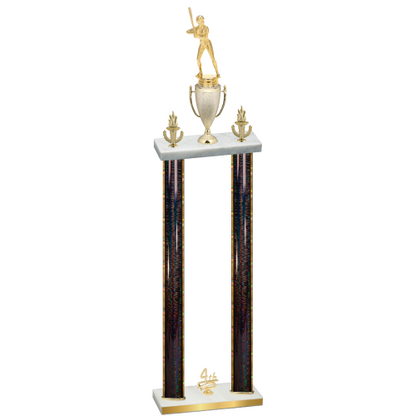 Double Black Glacier Fourth Place Softball Trophy