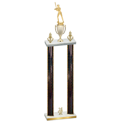 Double Black Glacier Year Softball Trophy