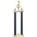Double Black Carbon Fiber First Place Rugby Trophy