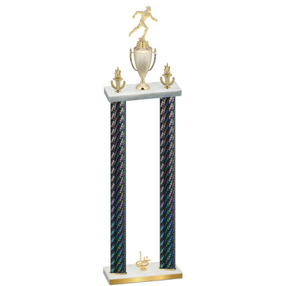 Double Black Carbon Fiber First Place Running Trophy