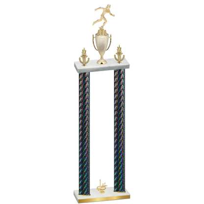Double Black Carbon Fiber First Place Running Trophy