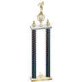 Double Black Carbon Fiber Second Place Tennis Trophy