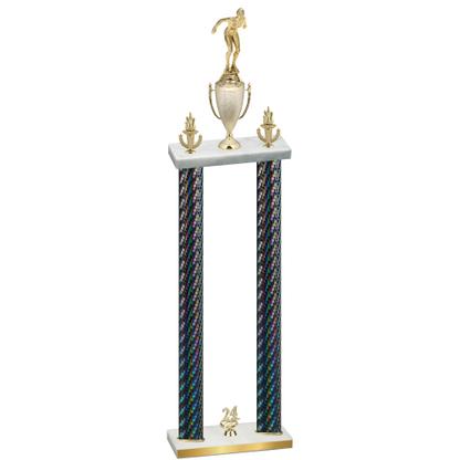 Double Black Carbon Fiber Year Tennis Trophy