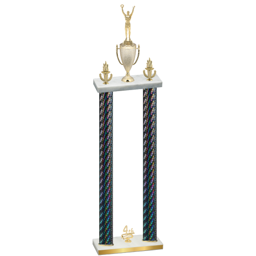 Double Black Carbon Fiber Fourth Place Victory Trophy
