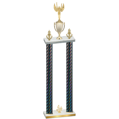 Double Black Carbon Fiber Fourth Place Victory Trophy
