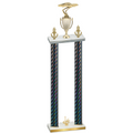 Double Black Carbon Fiber First Place Cars Trophy