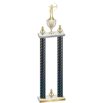Double Black Carbon Fiber Victory Archery Trophy