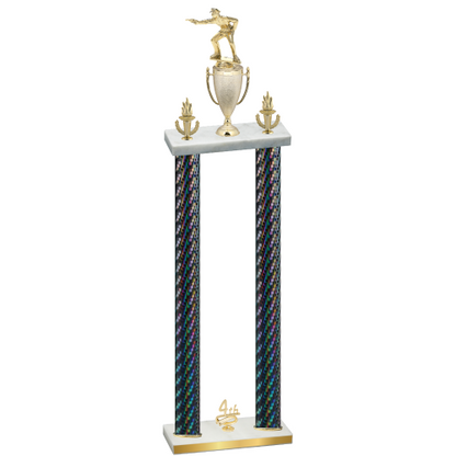 Double Black Carbon Fiber Fourth Place Shooter Trophy